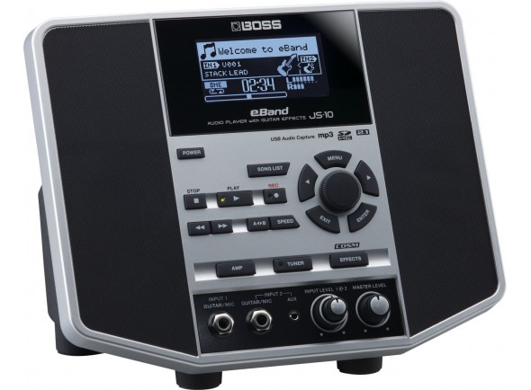 Boss JS-10 coluna amplificada guitarra eletrica processador efeitos músicas aulas gravador